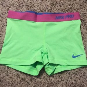 Nike pro spandex shorts